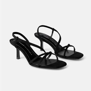 Zara stretchy strappy heels